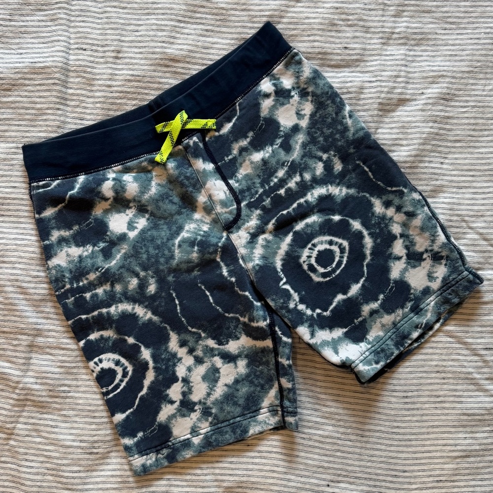 Crewcuts Pull-On Shorts, size 14, Blue Tie-Dye